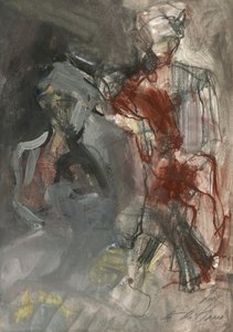 Figuras vermelhas expressivas
