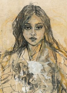 Retrato de uma mulher expressiva de Ute Rathmann