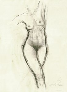 Esboço de uma mulher graciosa