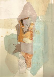 Colagem abstrata em tons suaves de Ute Rathmann