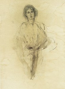 Esboço de uma mulher pensativa de Ute Rathmann