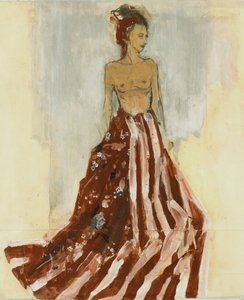 Mulher com saia esvoaçante de Ute Rathmann