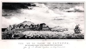 Vista de Cayenne Harbout, Guiana de V. (after) Philippe