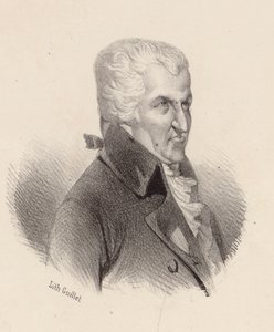 Retrato do compositor Pierre-Alexandre Monsigny 1729-1817. de V. Guillet