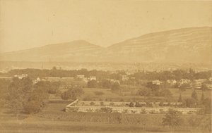 Genebra, vista geral, tirada de Petit-Saconnex de V. Muzet