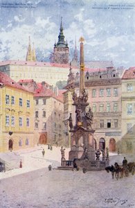Coluna da Peste de Santa Trindade, Malostranske Namesti, Mala Strana, Praga