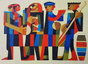 Quatro Músicos, 2017 (acrílico sobre tela)