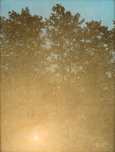 Pôr do sol. Fontainebleau, 1900.