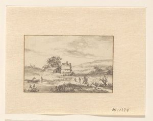 Paisagem com casa de campo de Valentijn (possibly)