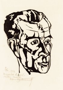 Retrato do compositor Maurice Ravel 1875-1937, 1923. de Valentijn Edgar Van Uytvanck