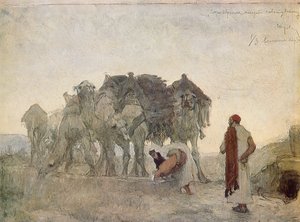 Abrahams Servant encontra Isaac a Bride, Rebekah de Valentin Aleksandrovich Serov