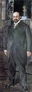 Mikhail Abramaovich Morozov (1870-1903, colecionador russo e patrono das artes) de Valentin Aleksandrovich Serov