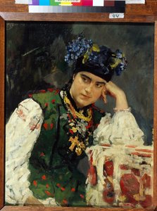 Retrato de Sofia Dragomirov (Sofia Mihailovna Dragomirov de Valentin Aleksandrovich Serov