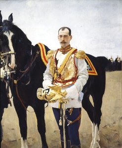 Retrato do Grão-Duque Paul Alexandrovich da Rússia 1860-1919, 1897 de Valentin Aleksandrovich Serov