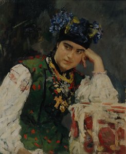 Retrato de Sofia Dragomirov, 1889 de Valentin Aleksandrovich Serov