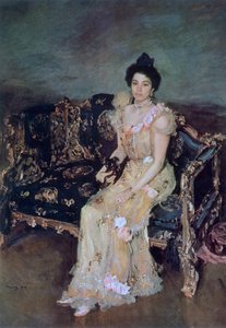 Retrato de Sofia Mikhailovna Botkina, 1899. de Valentin Aleksandrovich Serov