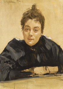 Retrato da artista Maria Yakunchikova-Weber 1870-1902 de Valentin Aleksandrovich Serov