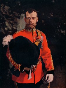 "H.I.M. O Imperador Nicolau II. Coronel-Chefe dos Royal Scots Greys