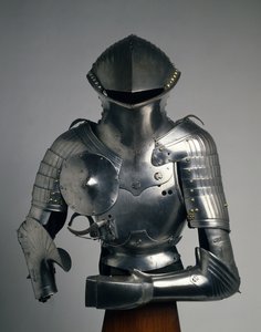 Composite Stechzeug, armadura para o "Joust alemão", c.1480-1540 (aço, ferro, latão e couro) de Valentin Siebenburger