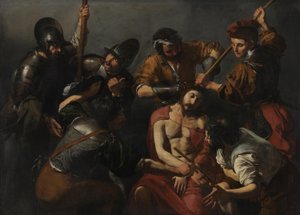 A coroação de espinhos de Cristo de Valentin de Boulogne