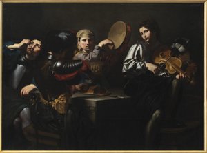 Músicos e soldados de Valentin de Boulogne
