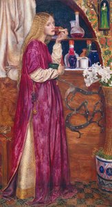 A Rainha estava na sala de estar, a comer pão e mel (óleo sobre painel) de Valentine Cameron Prinsep