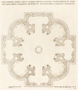 Planta baixa da Igreja de São João Batista de Valerien Regnard
