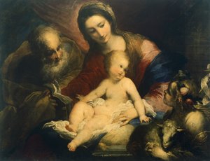 A Sagrada Família, por Valerio Castello (1624-1659)