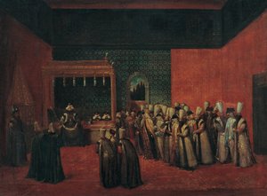 Sultão Ahmed III Recebendo um Embaixador Europeu, década de 1720