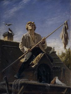 Um criador de pombos, 1874 de Vasili Grigorevich Perov