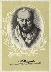 Alexander Ostrovsky, dramaturgo russo de Vasili Grigorevich Perov