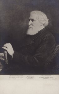 Ivan Turgenev, romancista russo, escritor de contos e dramaturgo de Vasili Grigorevich Perov