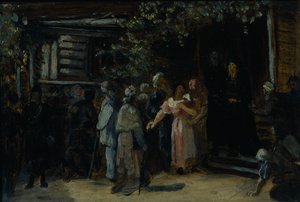 Visitando um eremita, década de 1870 de Vasili Grigorevich Perov