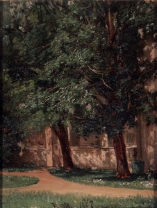 Perto da Casa Tretiakovs de Vasili Maksimovich Maksimov