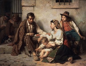 Família visitando um prisioneiro, 1868