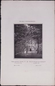 Vistas de São Petersburgo. O Palácio de Verão de Pedro, o Grande, 1833 de Vasili Semenovich Sadovnikov