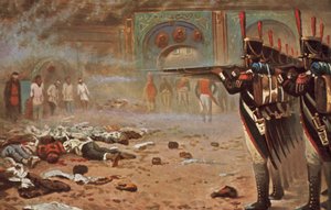 Em Moscou derrotada de Vasili Vasilievich Vereshchagin