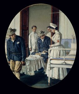 Em um hospital militar de Vasili Vasilievich Vereshchagin