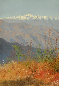 Pôr do sol no Himalaia de Vasili Vasilievich Vereshchagin