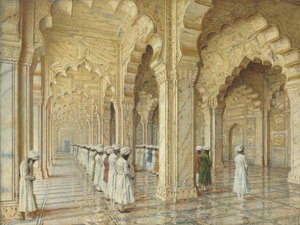 A Mesquita das Pérolas em Agra, final dos anos 1870 e início dos anos 1880 de Vasili Vasilievich Vereshchagin