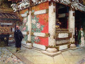 O Templo Shinto em Nikko, Japão de Vasili Vasilievich Vereshchagin