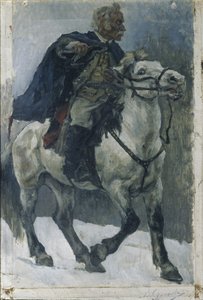 Alexander Suvorov a cavalo, 1897-1898 de Vasilij Ivanovic Surikov