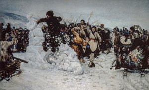 Tempestade de neve na fortaleza de Vasilij Ivanovic Surikov