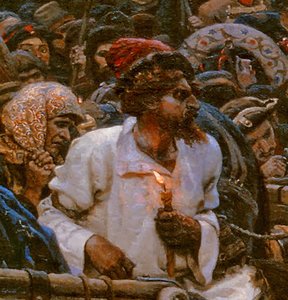A manhã da execução do Streltsy em 1698, 1881 de Vasilij Ivanovic Surikov
