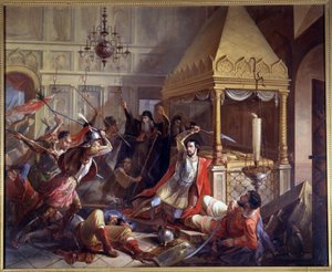 Acto heróico do Príncipe Michail Volkonsky durante o cerco polaco em 1610 de Vasily Kuzmich Demidov