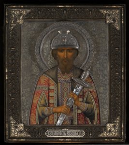 São Vsevolod Mstislavich, príncipe de Pskov de Vasily Pavlovich Guryanov