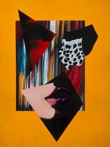 Virtude Aberta, 2014 (Acrílico, Lápis sobre tela)