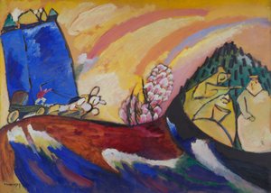 Pintura com a Troika, 4036. de Wassily Kandinsky