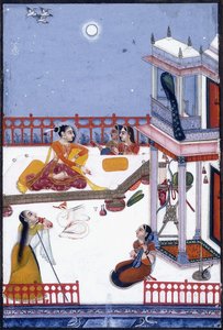 Adano Putra, filha de Dipak Raga, c.1730-50 (guache) de Vassily Nikolayevich Yakovlev