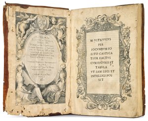 Arquitetura dezenas de Marcus Vitruvius, editada por Fra Giovanni Giocondo, 1511